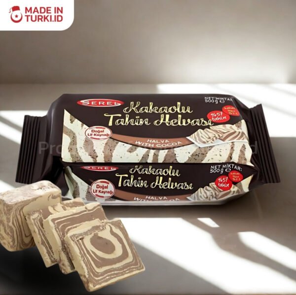 Serel Kakaolu Tahin Helvası 500 gr - Halva Cokelat Turki