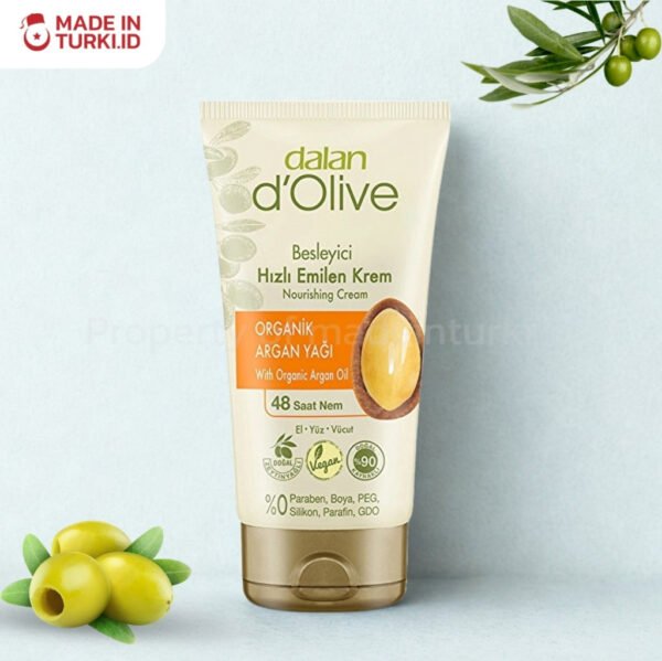 Dalan d'Olive Besleyici Hızlı Emilen Krem 60 ml - Krim Argan Organik Turki