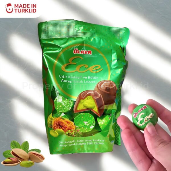 Ulker Ece 300 gr - Cokelat Susu Kadayıf Pistachio Turki