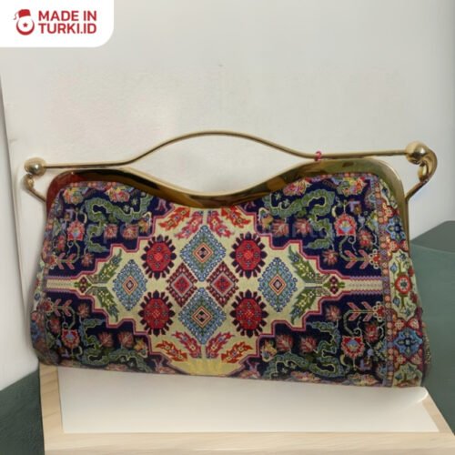 Turkish Clutch Navy Blue Bag - Tas Selempang Biru Dongker Turki