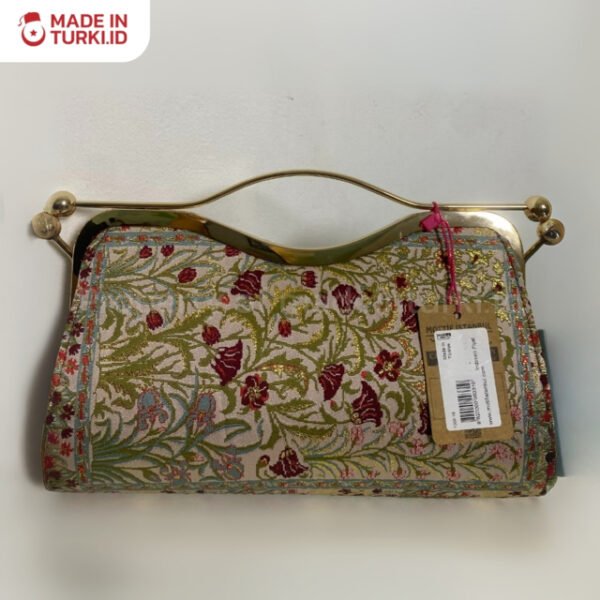 Turkish Clutch Navy Chocolate Bag - Tas Selempang Cokelat Turki