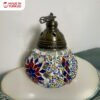 Colorful Pendant Hanging Lamp Glass Turkish Living Room White - Lampu Warna Hiasan Putih Turki