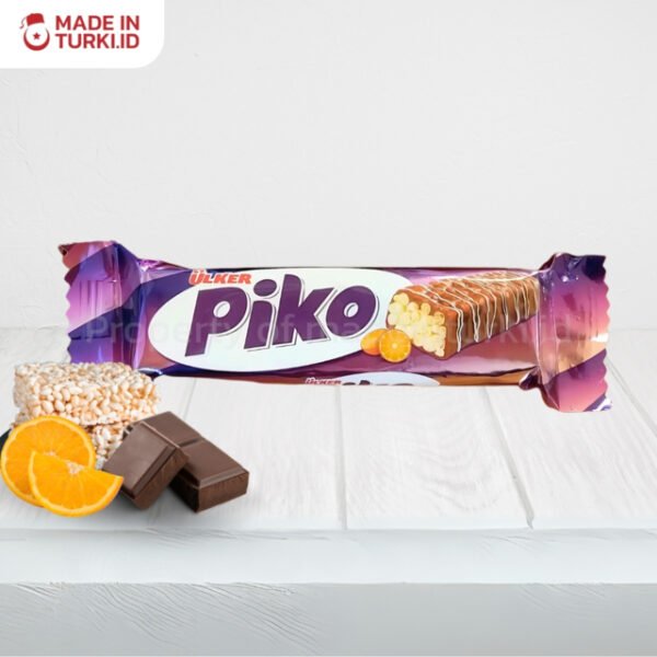 Ulker Piko 18 gr - Cokelat Bar Crispy Rice Jeruk Turki