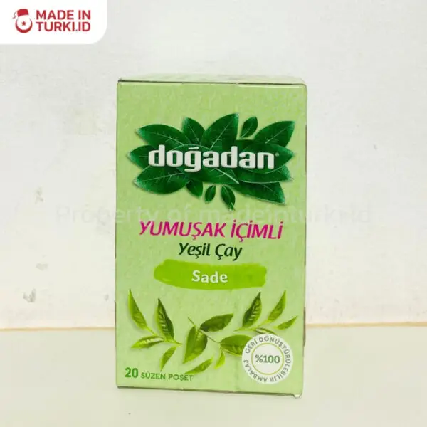 Dogadan Yumusak Icimli Yesil Cay 20 Tea Bags - Dogadan Teh Hijau Original 20 Kantong Asli Turki
