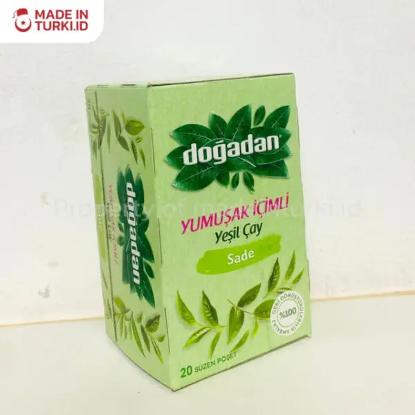 Dogadan Yumusak Icimli Yesil Cay 20 Tea Bags - Dogadan Teh Hijau Original 20 Kantong Asli Turki