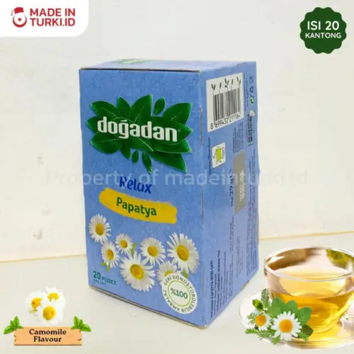 Dogadan Relax Papatya 18 Tea Bags - Dogadan Teh Aroma Bunga Kamomil 18 Kantong Asli Turki
