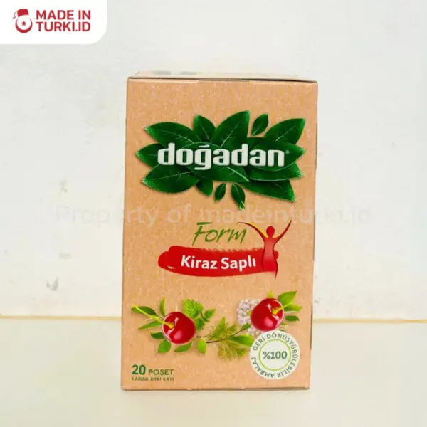 Dogadan Form Kiraz Sapli 20 Tea Bags - Dogadan Teh Aroma Buah Ceri 20 Kantong Asli Turki