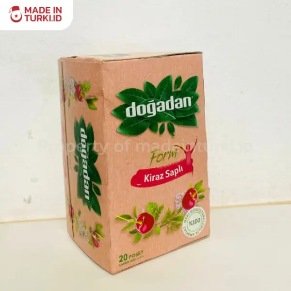 Dogadan Form Kiraz Sapli 20 Tea Bags - Dogadan Teh Aroma Buah Ceri 20 Kantong Asli Turki