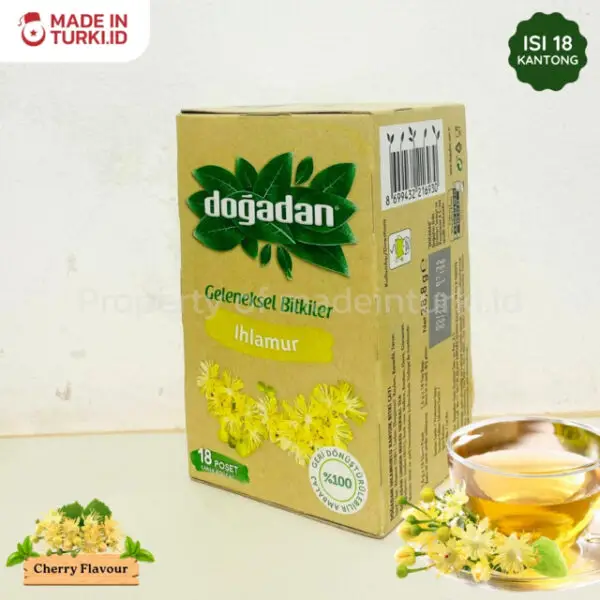 Dogadan Geleneksel Bitkiler Ihlamur 18 Tea Bags - Dogadan Teh Aroma Bunga Linden 18 Kantong Asli Turki