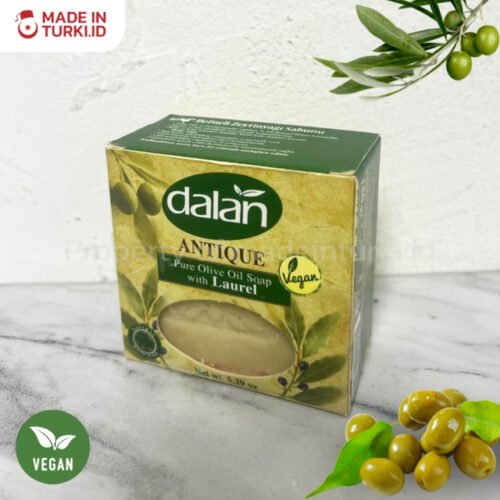 Dalan Antique Pure Olive Soap with Laurel 5,29oz - Dalan Sabun Olive 100% Vegan 5,29oz
