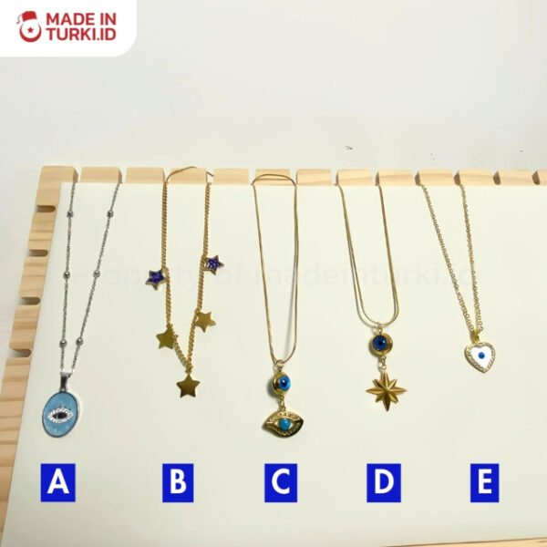 Turkish Evil Eye Necklace - Kalung Turki Wanita Evil Eye