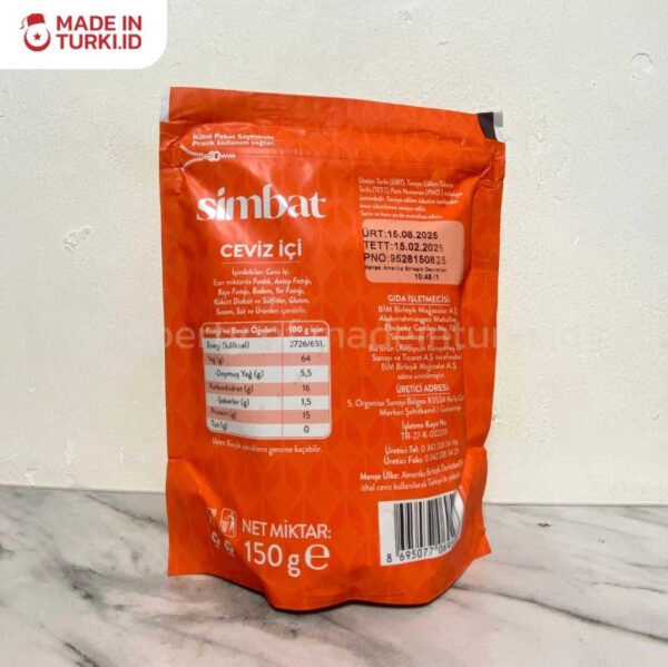 Simbat Ceviz Ici 150gr - Simbat Snack Kacang Kacangan 150gr Turki