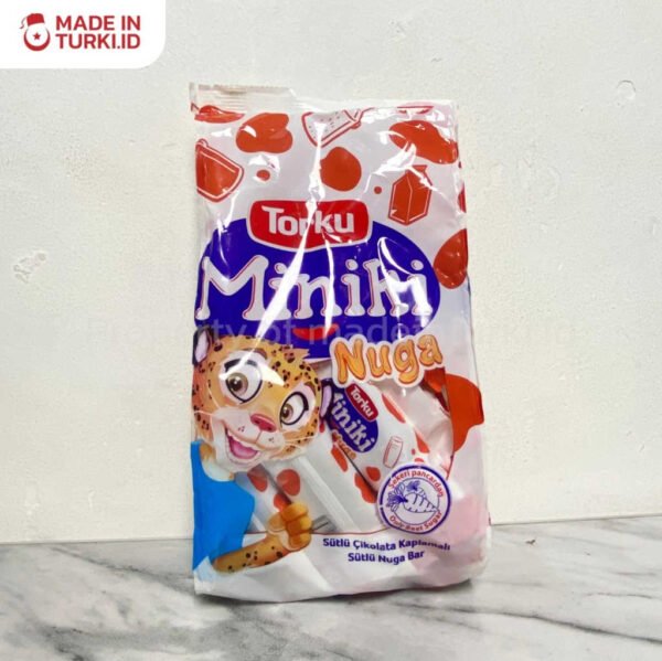 Torku Miniki Nuga Sutlu 240gr - Torku Permen Nougat Bar Susu Mini Turki