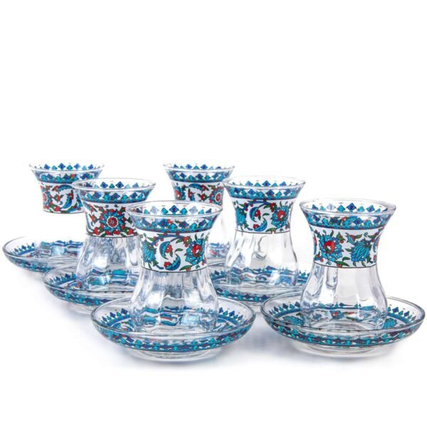 Tea Glass Turki 6 pcs - Gelas Teh 1 Set Turki