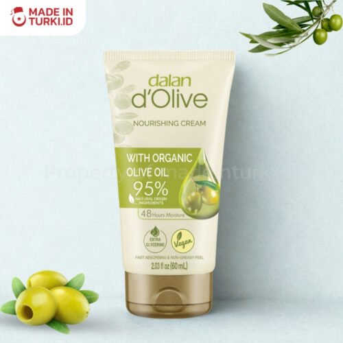 Dalan d'Olive Nourishing Cream with Organic Olive Oil 60ml - Dalan Krim Organik Zaitun Turki