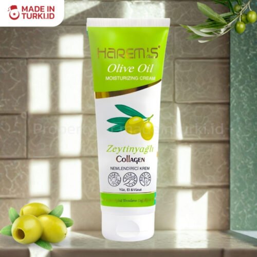 Harems Olive Oil Moisturizing Cream Zeytinyagli 250ml - Harems Krim Zaitun Turki