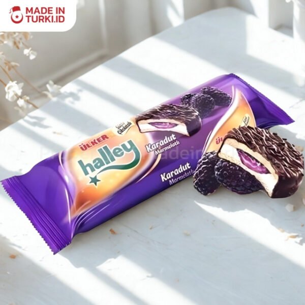 Ulker Halley Karadut Marmelatli 236 gr - Ulker Cokelat Selimut Selai Berry Turki