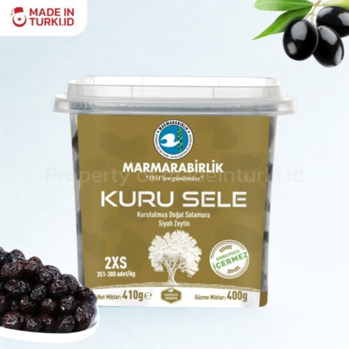 Marmarabirlik Kuru Sele Kurutulmus Dogal SalamuraSiyah Zeytin 410gr - Marmarabirlik Zaitun Hitam Kering Turki