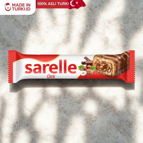 Sarelle Sutlu 33gr - Sarelle Wafer Pasta Cokelat Kombinasi Hazelnut Turki