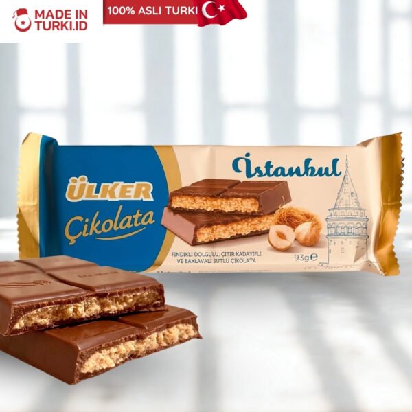 Ulker Cikolata Istanbul 93gr - Ulker Cokelat Istanbul Hazelnut Turki