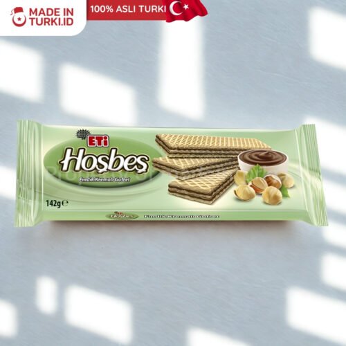 Eti Hosbes Findik Kremali Gofret 142gr - Eti Wafer Krim Cokelat Hazelnut Turki