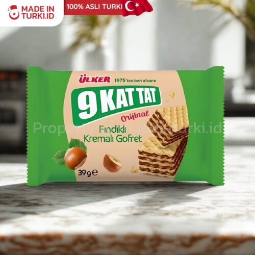 Ulker 9 KatTat Findikli Kremali Gofret 39gr - Ulker Wafer Cream Rasa Hazelnut Turki