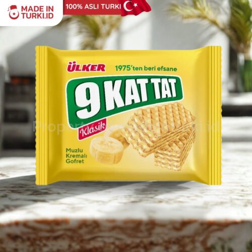 Ulker 9 KatTat Muzlu Kremali Gofret 39gr - Ulker Wafer Cream Rasa Pisang Turki