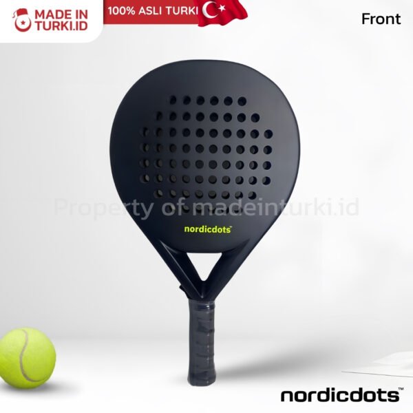 Nordicdots Fiesta Series Padel Racket Black – Raket Padel Nordicdots Fiesta Series Hitam