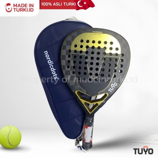 Tuyo Pro Stealth Gold Padel Racket – Raket Padel Tuyo Pro Stealth Emas