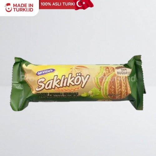 Ulker Saklikoy Antep Fistikli Kremali Tam Bugdayli Biskuvi 78.5 gr - Ulker Biskuit Krim Pistachio Turki