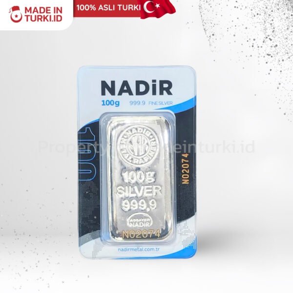 Nadir Fine Silver 100gr - Nadir Perak Batangan 100gr Turki