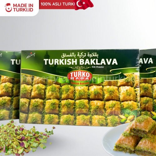 Turko Baba Turkish Baklava Antep 400gr - Turko Baba Baklava Isi Pistachio Turki
