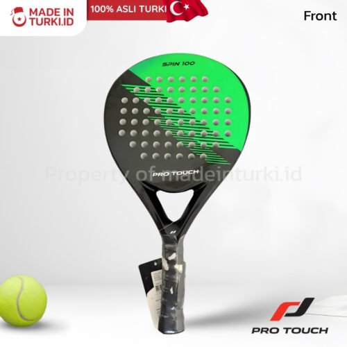 Pro Touch Spin 100 Black Green Padel Racket – Raket Padel Pro Touch Spin 100 Hitam Hijau