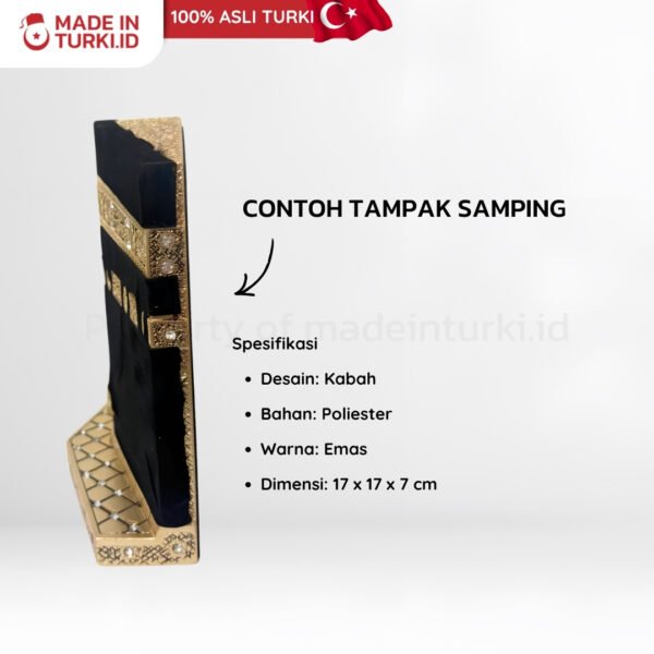 Figure Kadifeli Buyuk Boy Kabe B-839 - Kabah Emas Asli Turki