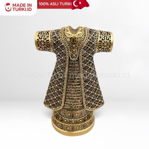Figure Kaftan Esmaul Husna Buyuk Boy Altin S-2010 - Hiasan Jubah Asmaul Husna Emas Asli Turki